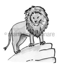 Zeichnung Löwe2
