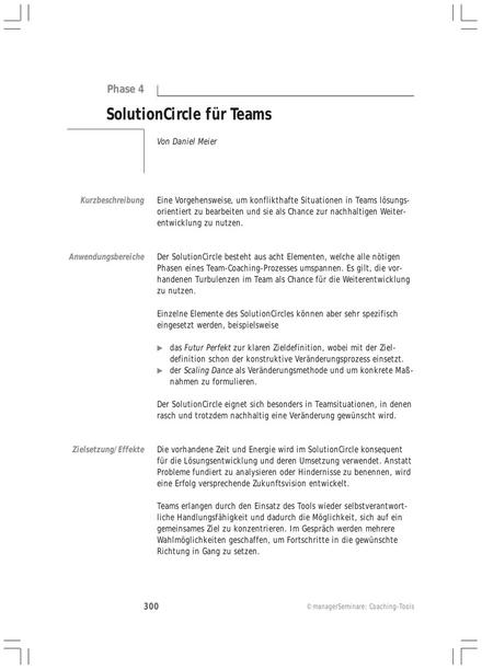 zum Tool: Coaching-Tool: SolutionCircle für Teams