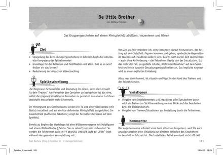 zum Tool: Trainingsspiel: Be little brother