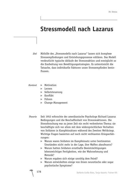 zum Tool: Das Stressmodell nach Lazarus