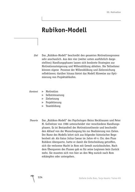 Motivations-Modell: Das Rubikon-Modell