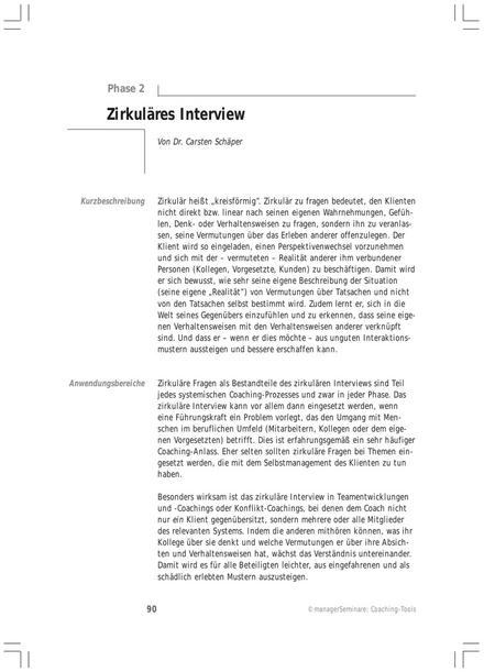 zum Tool: Coaching-Tool: Zirkuläres Interview