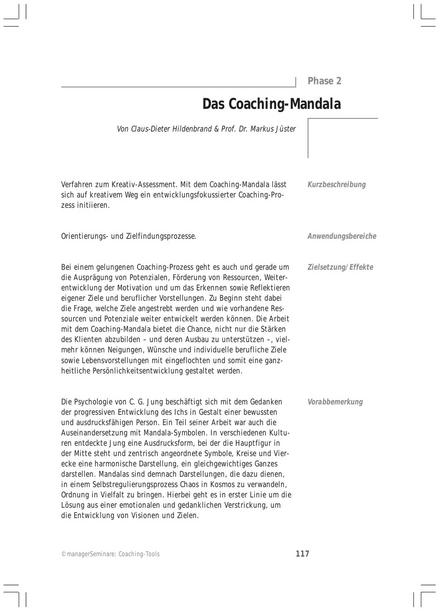zum Tool: Coaching-Tool: Das Coaching-Mandala