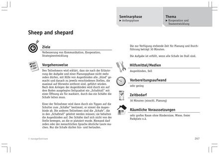 Tool  Trainingsspiel: Sheep and shepard
