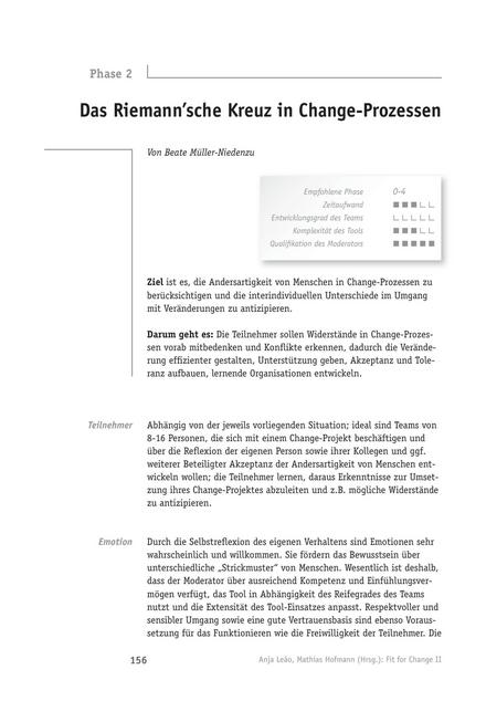 Change-Tool: Das Riemann'sche Kreuz in Change Prozessen