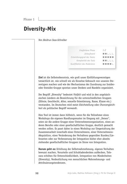 zum Tool: Change-Tool: Diversity-Mix