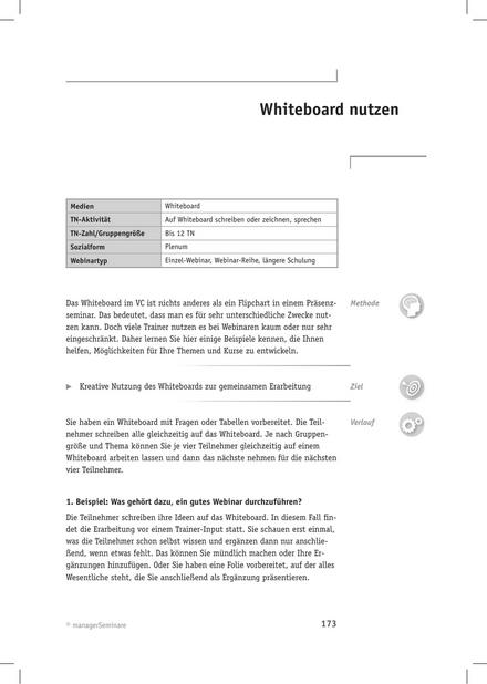 Webinar-Methode: Whiteboard nutzen