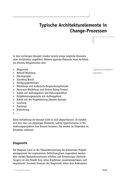 zum Fachbeitrag: Veränderungsprozess-Begleitung: Typische Architekturelemente in Change-Prozessen