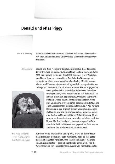 Trainingsmethode: Donald und Miss Piggy